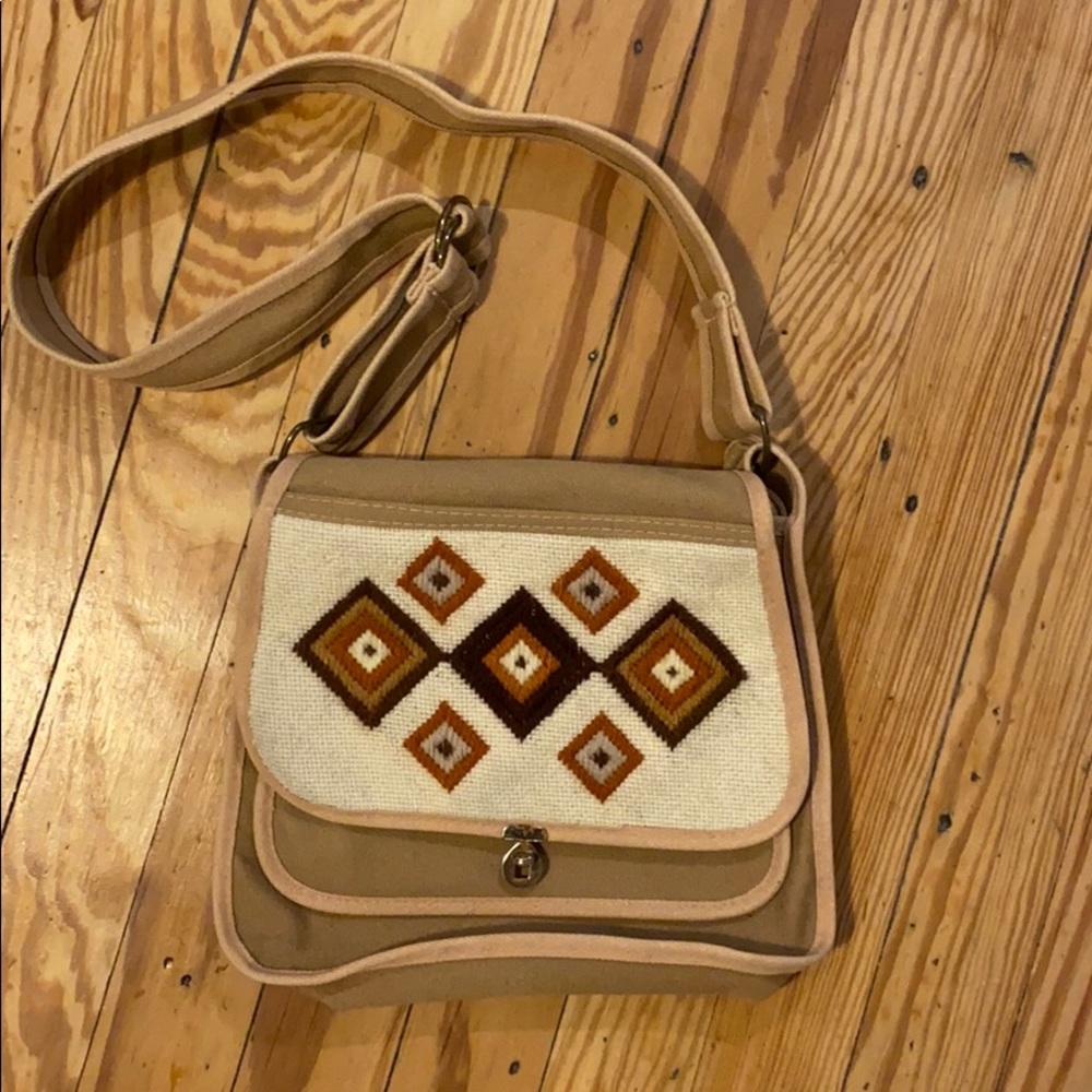 Vintage Canvas Embroidered Bag
